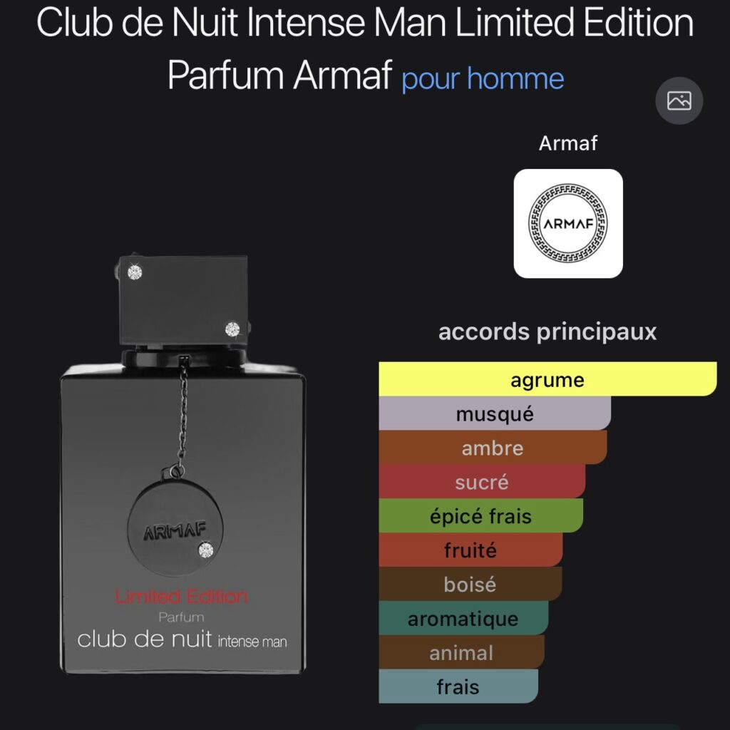 Club de Nuit Intense Man Limited Edition Parfum Armaf pour homm